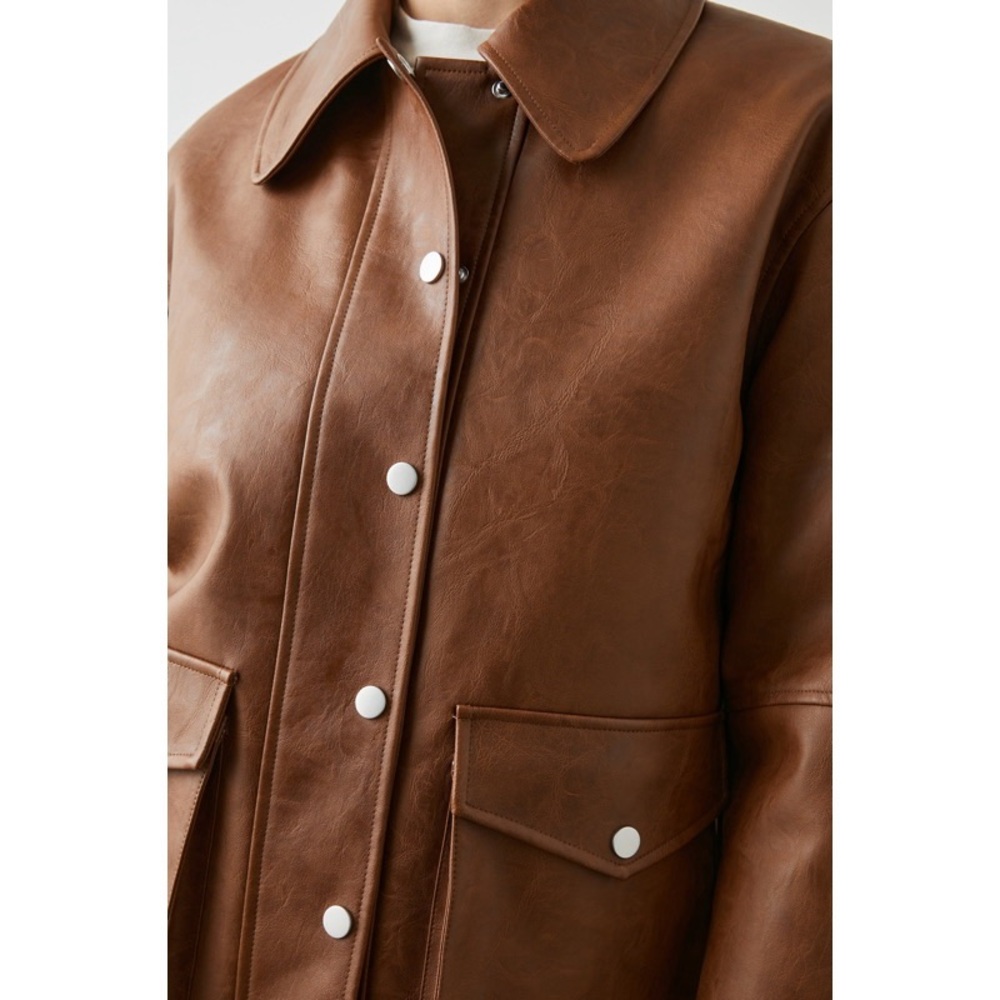 NWOT Rails Mathis Faux Leather Jacket - Picture 2 of 5